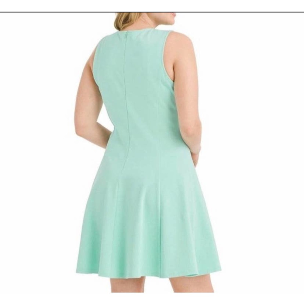 Hutch Design Mint Green Ponte Fit & Flare Dress - Picture 5 of 6